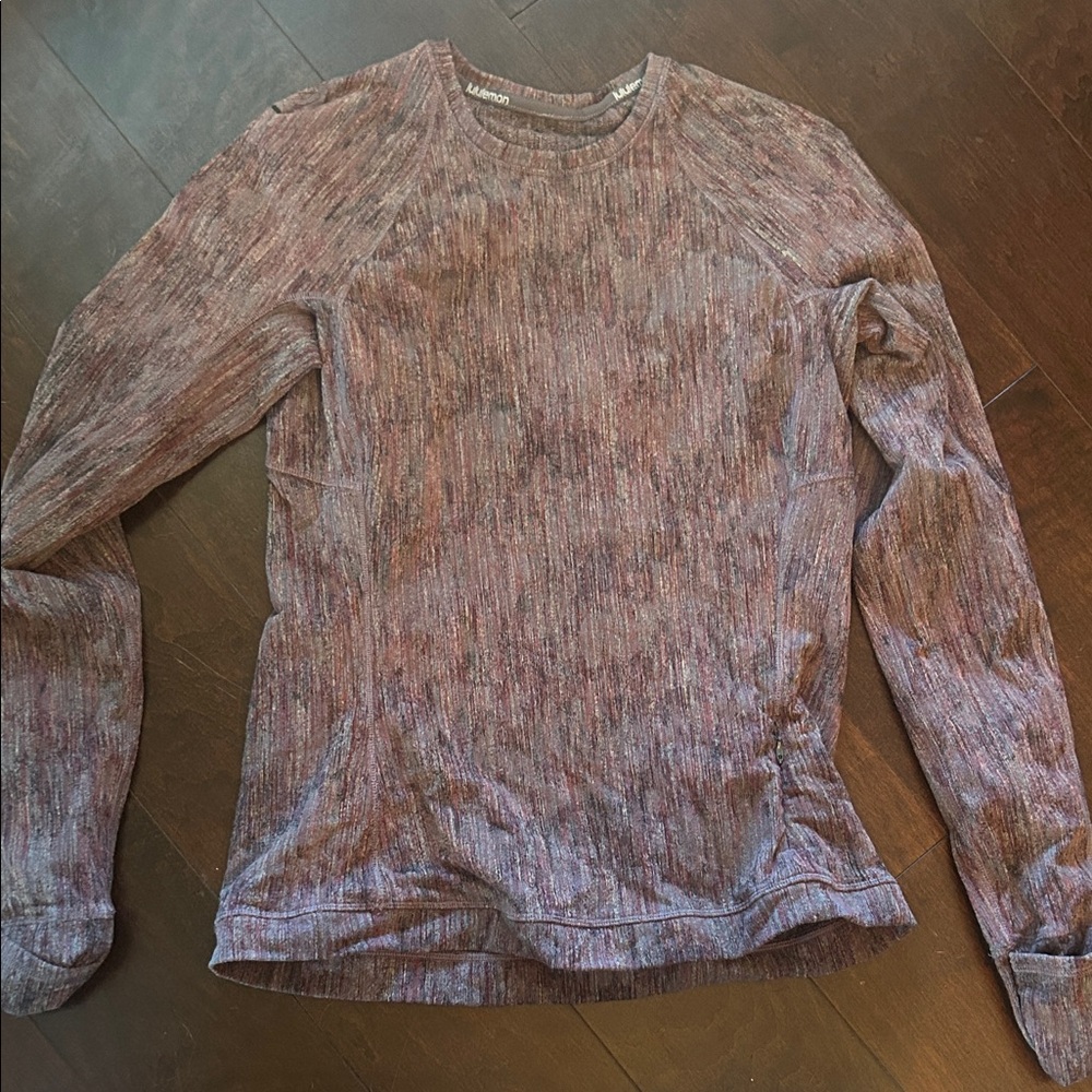 Lululemon Maroon Long Sleeve running Top
